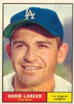 1961 Topps Baseball Cards      130     Norm Larker